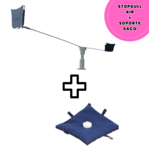 Pack StopGull Air- Ahuyentador de Gaviotas para Embarcaciones + Soporte Saco