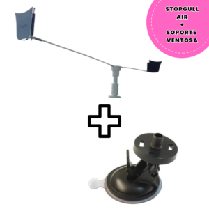 Pack StopGull Air- Ahuyentador de Gaviotas para Embarcaciones + Soporte Ventosa